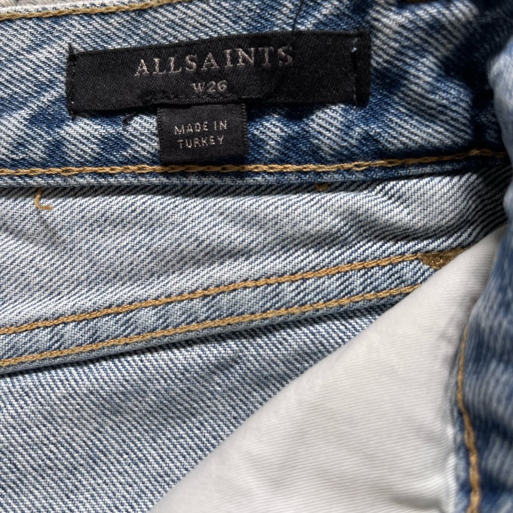Allsaints Jean shorts size 26 with 2 inch inseam - Picture 3 of 3